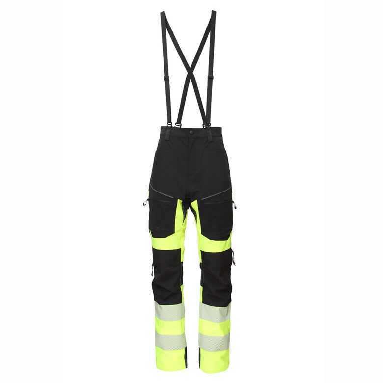 Softshell siltās bikses BoSafety LANDO HI-VIS