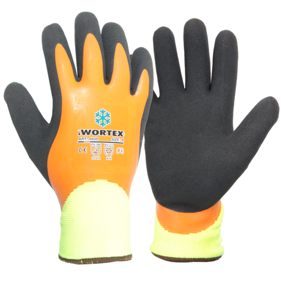 Ūdensizturīgi ziemas cimdi ar lateksa pārklājumu WORTEX 660