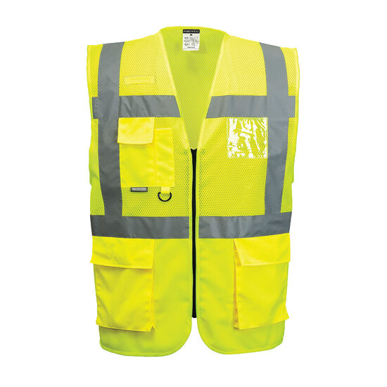 Portwest C496 - Madrid Hi-Vis Half Mesh veste