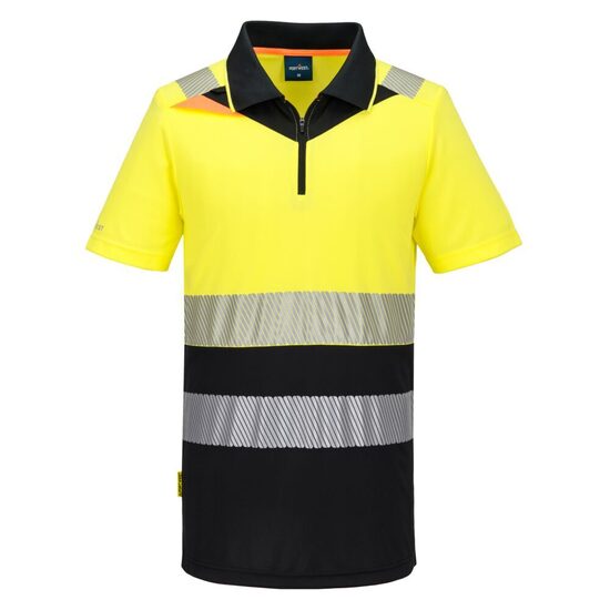 Portwest DX435 - DX4 Hi-Vis Zip Polo krekls