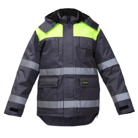 Ziemas darba jaka BoSafety CANVAS 1104 Hi-Vis