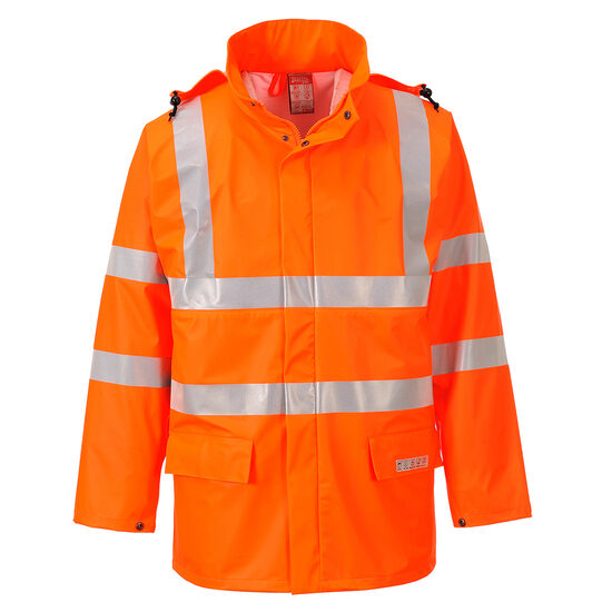 Portwest FR41 Sealtex Flame Hi-Vis ugunsdroša lietus jaka