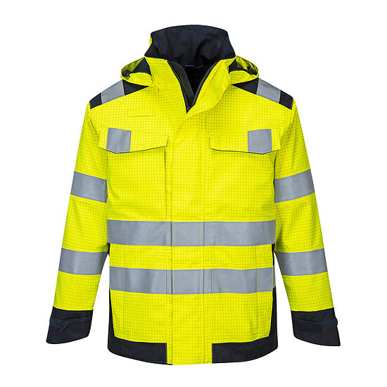 Portwest MV70 Hi-Vis Multi-Norm ugunsdroša lietus jaka