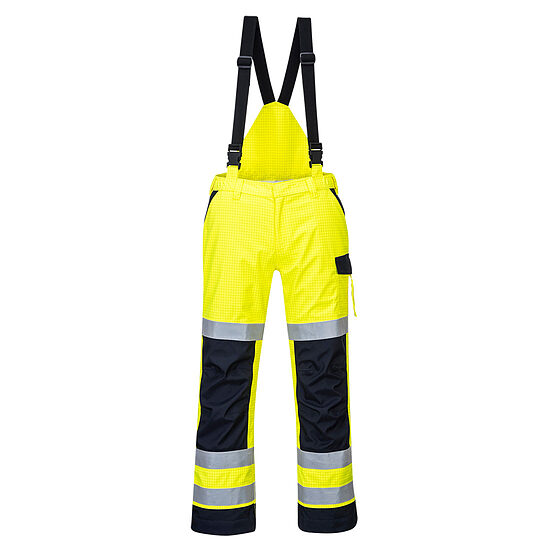 Portwest MV71 Hi-Vis Multi-Norm ugunsdrošs lietus puskombinezons
