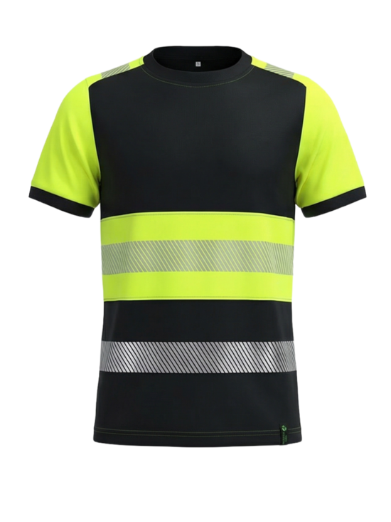 T-krekls no pārstrādāta auduma SANTIAGO C1 Hi-Vis