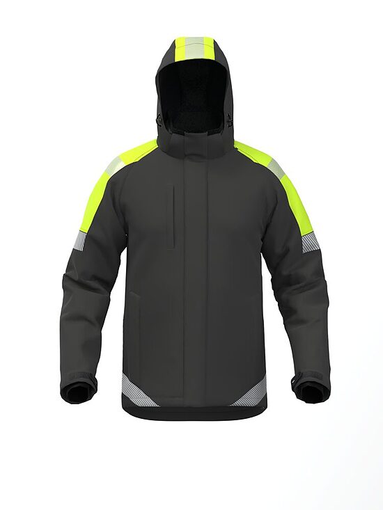 Softshell jaka ATLANTA ar atstarojošām auduma detaļām