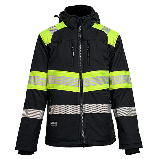 Softshell ziemas jaka WORTEX W952 Hi-Vis