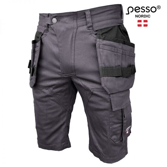 Darba šorti Pesso Twill Stretch, pelēki
