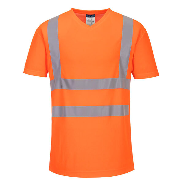 Portwest S179 V-Neck Hi-Vis T-krekls