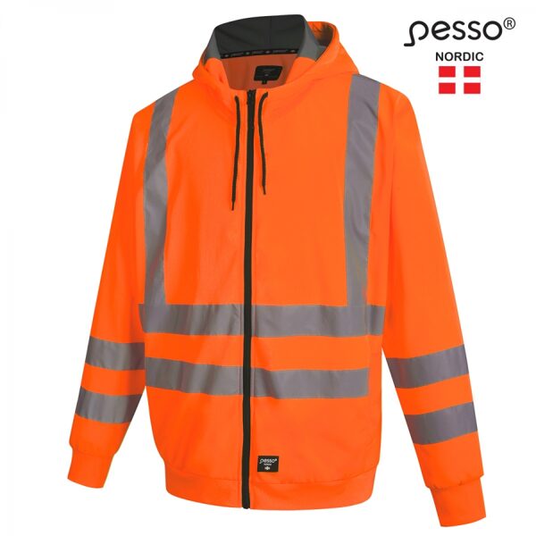 Augstas redzamības kapuci Pesso FL03, oranža |FL03_OR