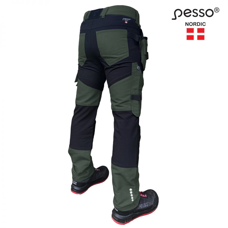 Darba bikses Pesso Titan Flexpro 125Z, zaļas/Haki